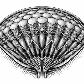 How the Fly Eye Keeps Its Shape: A Network of Tension Holds It Together