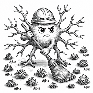 The problem with studying Alzheimer's cleanup is that the brain's trash is microscopic, sticky, and weirdly persistent. Buckle up: this paper is a tiny cellular theme park ride where amyloid beta climbs onto the wrong track, microglia run maintenance
