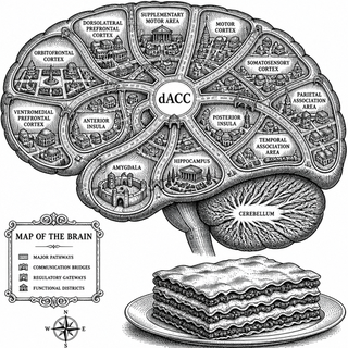 A brain is a city with neighborhoods, highways, utility pipes, and the dorsal anterior cingulate cortex is one of those downtown intersections where traffic, alarms, and lunch orders collide. It helps you push through hard tasks, notice conflict, tra