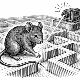 Mice Run Free While Lasers Chase Their Paws