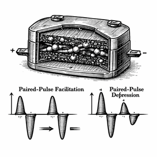 The sneakiest result in this paper is not that scientists built another memristor. It is that the same little zinc-ion gadget can make the next signal hit harder or softer depending on what just happened before - basically paired-pulse facilitation a