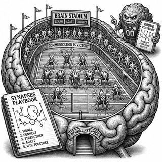 On a noisy night inside the body, the brain and nerves look less like a command center and more like a sports team improvising under stadium lights. Neurons are the players, synapses are the plays, and every chemical signal is a pass that might set u